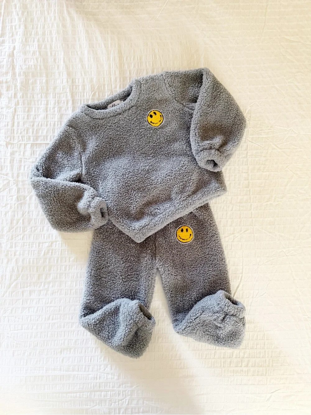 Lola + The Boys Smiley Fleece Set • 2 Years